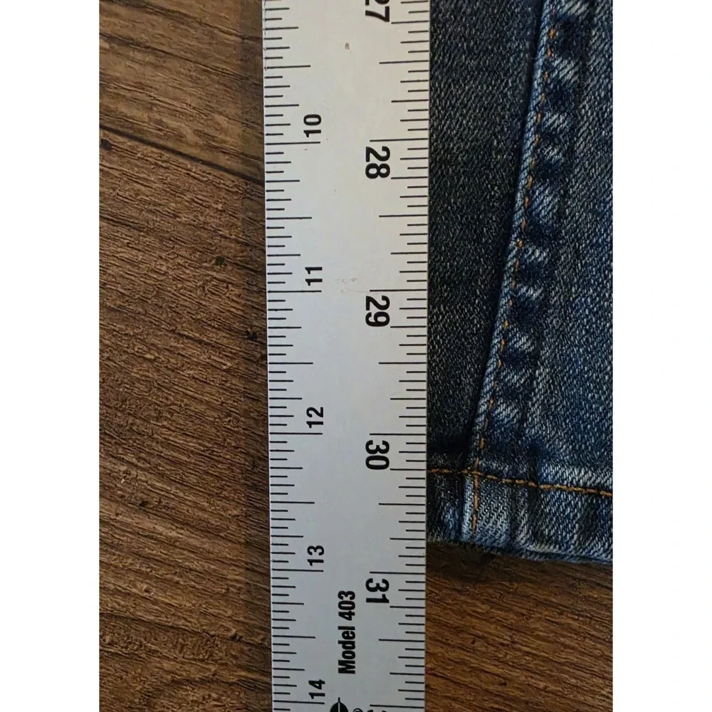 NIKE Jeans Men's Size 34 Blue Denim Mid Rise Slim Straight Stretch (Act 35x30)